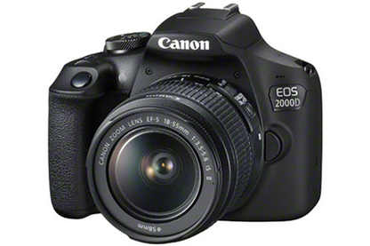 Appareil photo Reflex CANON EOS 2000D+EF-S 18-55 IS II+EF 75-300 F/4-5,6 III + SAC + CARTE MÉMOIRE SD 16 GO